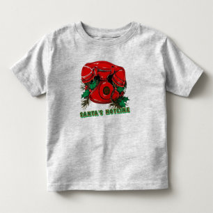 Antiek Rode Kerstmis Telefoon Coördineren Kinder Shirts