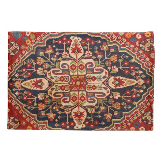 Antiek Rode Perzische Kilim Rug Kussensloop (Achterkant-Links)