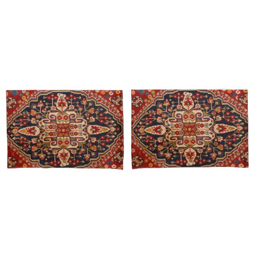 Antiek Rode Perzische Kilim Rug Kussensloop (Voorkant-Set)