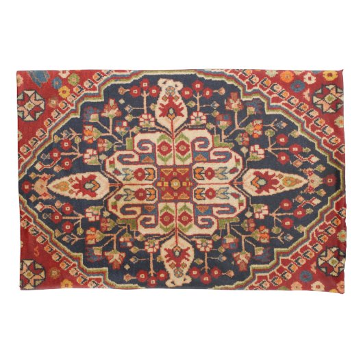 Antiek Rode Perzische Kilim Rug Kussensloop (Voorkant-Links)