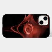 ANTIEK RODE PINK FRACTALE ROOS Case-Mate iPhone CASE (Achterkant (horizontaal))