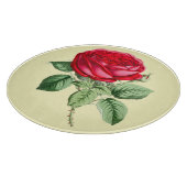 Antiek rode roze snijplank (Hoek)