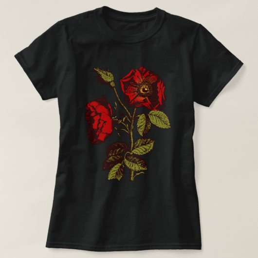 Antiek rode roze t-shirt (Design voorkant)