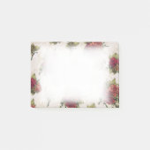 Antiek rode rozenbehangpapier post-it® notes (Voorkant)