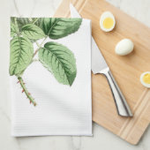 Antiek rode rozensimpel theedoek (Quarter Fold)