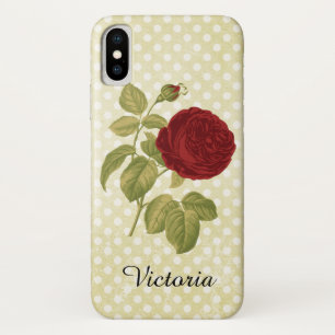Antiek rode rozenwagentjes Case-Mate iPhone case