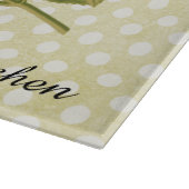 Antiek rode rozenwagentjes snijplank (Hoek)