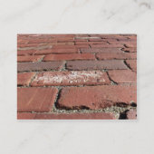 Antiek rode stenen visitekaartje (Achterkant)