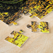 Antiek rode trekker bijtende schuur legpuzzel (Zijkant)