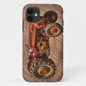Antiek rode trekker Case-Mate iPhone case (Achterkant)