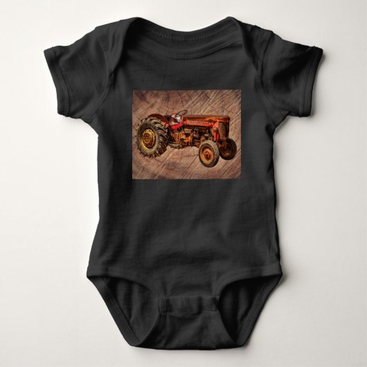 Antiek rode trekker romper (Voorkant)