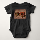 Antiek rode trekker romper (Achterkant)