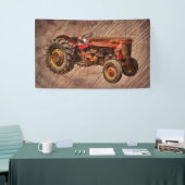 Antiek rode trekker spandoek (Beurs)