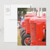 Antiek rode trekkers briefkaart (Voorkant / Achterkant)