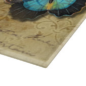 Antiek Roestvast ontbindmiddel N Blauwe Butterflie Snijplank (Hoek)