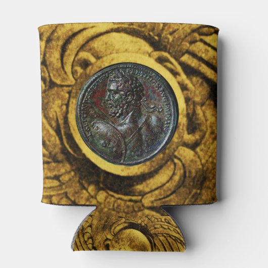 ANTIEK ROMAN BRONZE MEDALLION Gold Griffins Blikjeskoeler (Achterkant)