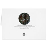 ANTIEK ROMAN BRONZE MEDALLION MET GOLD GRIFFINS (Achterkant Horizontaal)