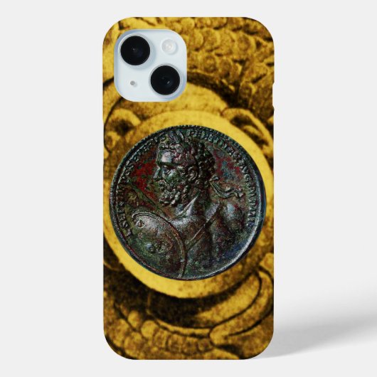 ANTIEK ROMAN BRONZE MEDALLION MET GOLD GRIFFINS Case-Mate iPhone CASE (Achterkant)