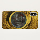 ANTIEK ROMAN BRONZE MEDALLION MET GOLD GRIFFINS Case-Mate iPhone CASE (Achterkant (horizontaal))