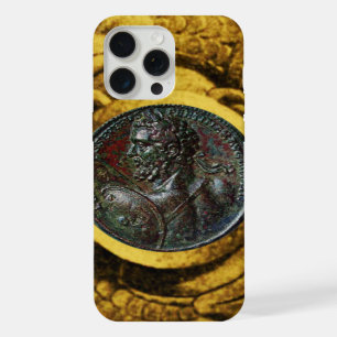 ANTIEK ROMAN BRONZE MEDALLION MET GOLD GRIFFINS iPhone 15 PRO MAX CASE