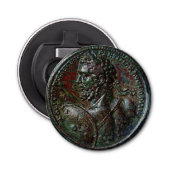 ANTIEK ROMAN BRONZE MEDALLION SEPTIMUS SEVERUS BUTTON FLESOPENER (Voorkant)