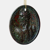 ANTIEK ROMAN BRONZE MEDALLION SEPTIMUS SEVERUS KERAMISCH ORNAMENT (Rechts)