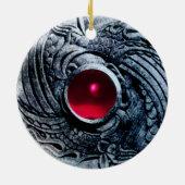 ANTIEK ROMAN BRONZE MEDALLION SEPTIMUS SEVERUS KERAMISCH ORNAMENT (Achterkant)