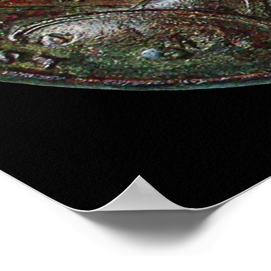 ANTIEK ROMAN BRONZE MEDALLION SEPTIMUS SEVERUS POSTER (Hoek)