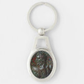 ANTIEK ROMAN BRONZE MEDALLION SEPTIMUS SEVERUS SLEUTELHANGER (Voorkant)