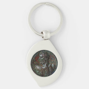 ANTIEK ROMAN BRONZE MEDALLION SEPTIMUS SEVERUS SLEUTELHANGER