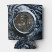 ANTIEK ROMAN BRONZE MEDALLION, Silver Griffins Blikjeskoeler (Achterkant)