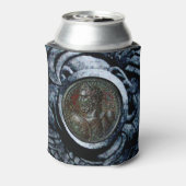 ANTIEK ROMAN BRONZE MEDALLION, Silver Griffins Blikjeskoeler (Blikje Achterkant)