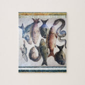 ANTIEK ROMAN MOSAIC FISHES, OCEAAN ZEE LIFE SCENE LEGPUZZEL (Verticaal)