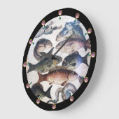 ANTIEK ROMAN MOSAICS, FISHES, OCEAN ZEE LIFE SCENE GROTE KLOK (Hoek)