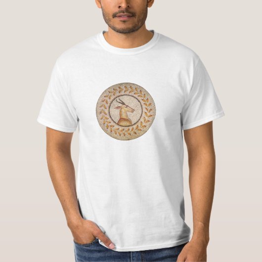 ANTIEK ROMAN MOSAICS / GAZZELLE T-SHIRT (Voorkant)