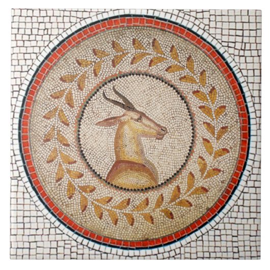 ANTIEK ROMAN MOSAICS / GAZZELLE TEGELTJE (Voorkant)