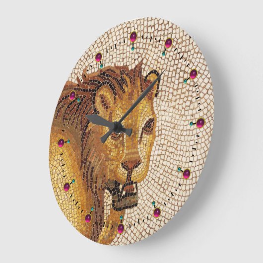 ANTIEK ROMAN MOSAICS / LION GROTE KLOK (Hoek)