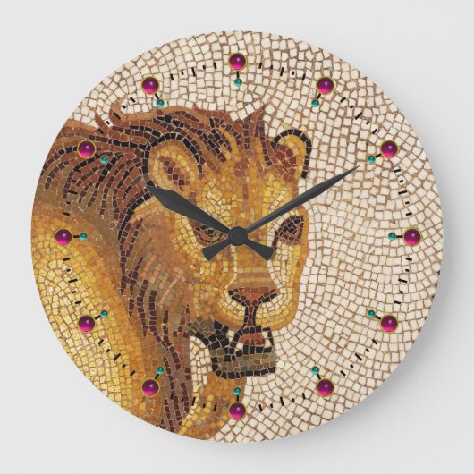 ANTIEK ROMAN MOSAICS / LION GROTE KLOK (Voorkant)