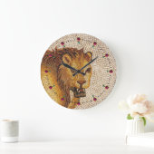 ANTIEK ROMAN MOSAICS / LION GROTE KLOK (Huis)