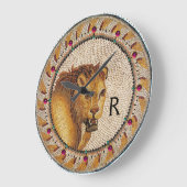 ANTIEK ROMAN MOSAICS / LION MONOGRAM GROTE KLOK (Hoek)