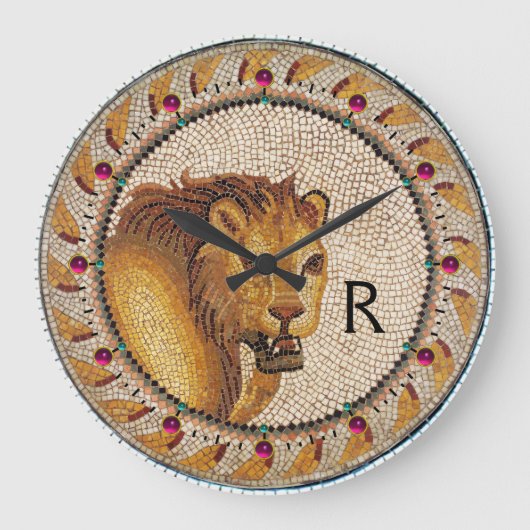 ANTIEK ROMAN MOSAICS / LION MONOGRAM GROTE KLOK (Voorkant)