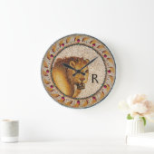 ANTIEK ROMAN MOSAICS / LION MONOGRAM GROTE KLOK (Huis)