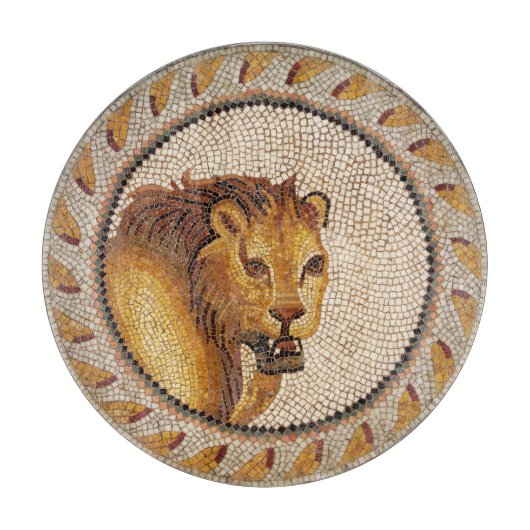 ANTIEK ROMAN MOSAICS / LION SNIJPLANK (Voorkant)