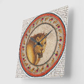 ANTIEK ROMAN MOSAICS / LION VIERKANTE KLOK (Hoek)