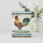 ANTIEK ROMAN MOSAICS / ROOSTER BRIEFKAART (Staand voorkant)
