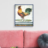 ANTIEK ROMAN MOSAICS / ROOSTER CANVAS AFDRUK (Insitu (Woonkamer))