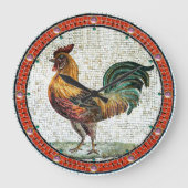 ANTIEK ROMAN MOSAICS / ROOSTER GROTE KLOK (Voorkant)