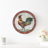 ANTIEK ROMAN MOSAICS / ROOSTER GROTE KLOK (Huis)