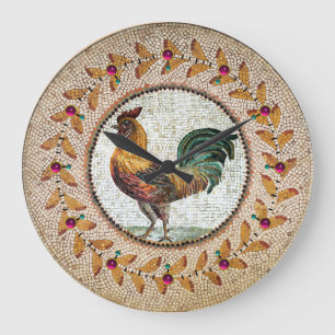 ANTIEK ROMAN MOSAICS / ROOSTER GROTE KLOK