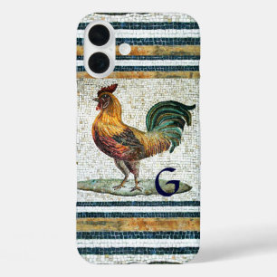 ANTIEK ROMAN MOSAICS/ROOSTER MONOGRAM iPhone 16 PLUS HOESJE